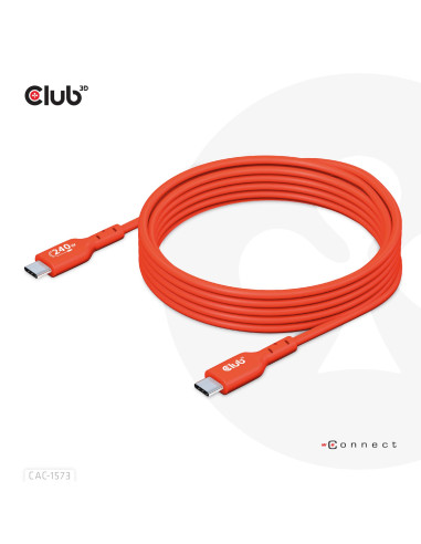 CABLE USB-C TO USB-C 2M/M/M CAC-1573 CLUB3D