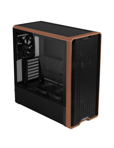 Case, LIAN LI, ATX/micro ATX/EATX/SSI EEB, Black, Midi Tower, LAN217X, G99.LAN217X.00