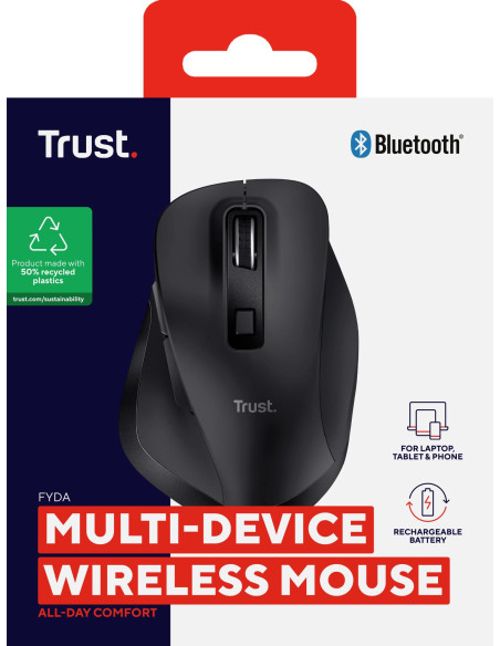 MOUSE USB OPTICAL WRL/FYDA 25708 TRUST