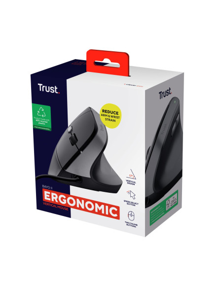 MOUSE USB OPTICAL BAYO II/ERGONOMIC BLACK 25144 TRUST