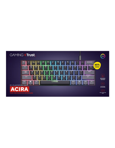 KEYBOARD USB GAMING GXT867/ACIRA MINI 24882 TRUST