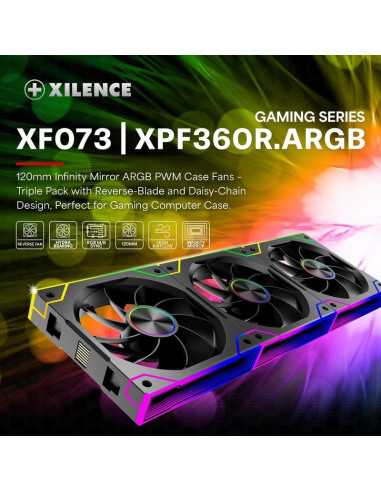 CASE FAN 120MM XPF360R.ARGB/12V XF073 XILENCE