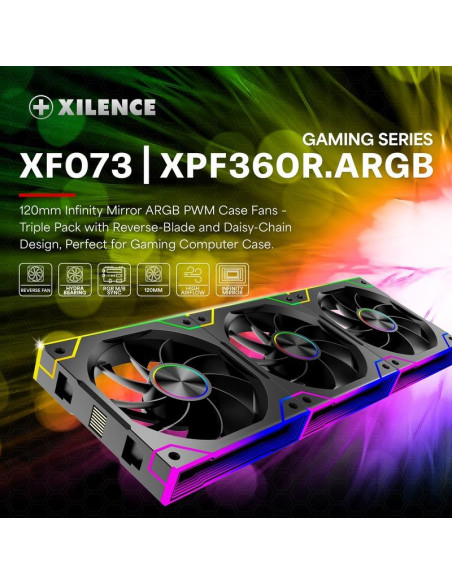 CASE FAN 120MM XPF360R.ARGB/12V XF073 XILENCE