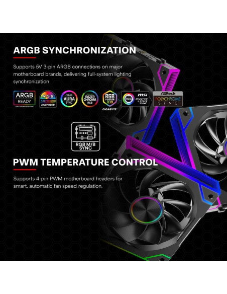 CASE FAN 120MM XPF360R.ARGB/12V XF073 XILENCE