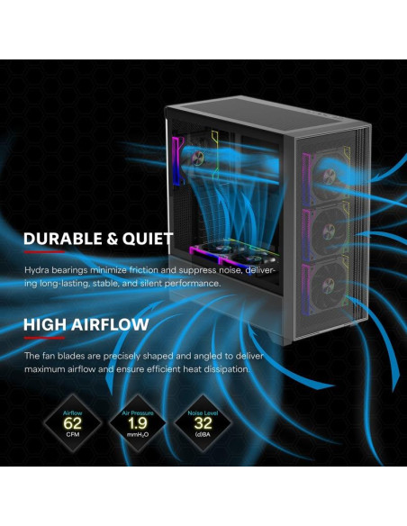 CASE FAN 120MM XPF360R.ARGB/12V XF073 XILENCE