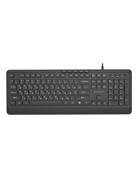 KEYBOARD MULTIMEDIA USB CYRILL/BLACK KB-MCH-05-CYRL GEMBIRD