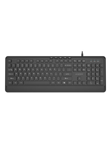 KEYBOARD MULTIMEDIA USB ENG/BLACK KB-MCH-05 GEMBIRD