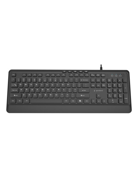 KEYBOARD MULTIMEDIA USB ENG/BLACK KB-MCH-05 GEMBIRD