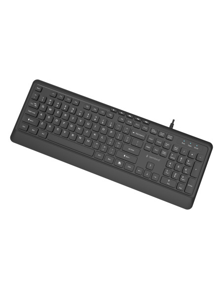 KEYBOARD MULTIMEDIA USB ENG/BLACK KB-MCH-05 GEMBIRD
