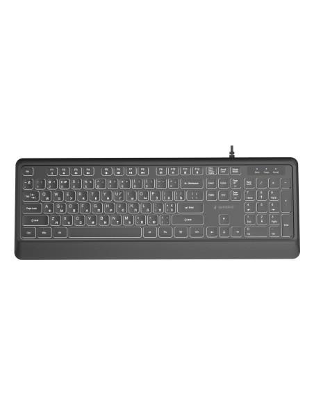KEYBOARD MULTIMEDIA USB CYRILL/BLACK KB-UML-04-CYRL GEMBIRD