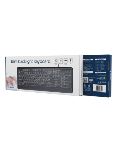 KEYBOARD MULTIMEDIA USB CYRILL/BLACK KB-UML-04-CYRL GEMBIRD