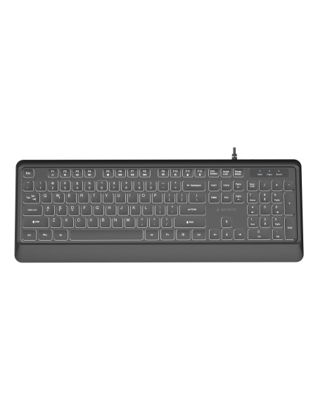 KEYBOARD MULTIMEDIA USB ENG/BLACK KB-UML-04 GEMBIRD