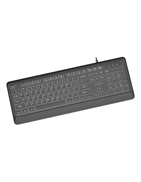 KEYBOARD MULTIMEDIA USB ENG/BLACK KB-UML-04 GEMBIRD