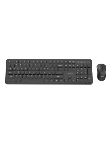 KEYBOARD +MOUSE WRL ENG/BK KBS-WPS-01 GEMBIRD