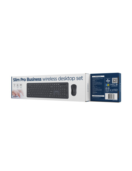 KEYBOARD +MOUSE WRL ENG/BK KBS-WPS-01 GEMBIRD