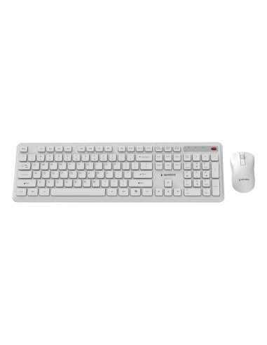 KEYBOARD +MOUSE WRL ENG/WH KBS-WPS-01-W GEMBIRD