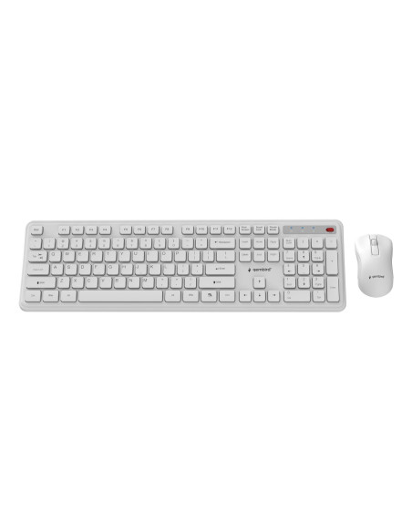 KEYBOARD +MOUSE WRL ENG/WH KBS-WPS-01-W GEMBIRD