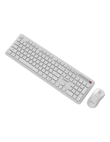 KEYBOARD +MOUSE WRL ENG/WH KBS-WPS-01-W GEMBIRD