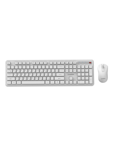 KEYBOARD +MOUSE WRL CYRILLIC/WH KBS-WPS-01-W-CYRL GEMBIRD