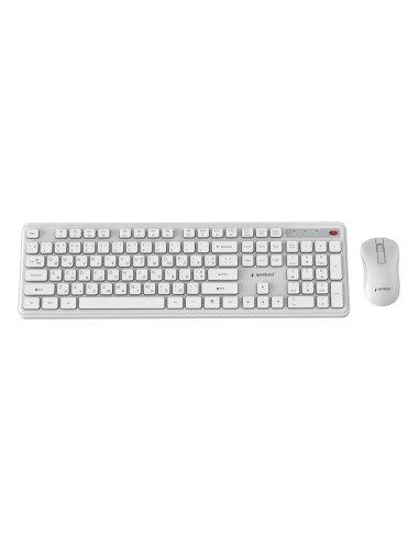 KEYBOARD +MOUSE WRL CYRILLIC/WH KBS-WPS-01-W-CYRL GEMBIRD
