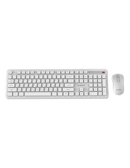KEYBOARD +MOUSE WRL CYRILLIC/WH KBS-WPS-01-W-CYRL GEMBIRD