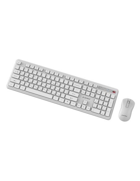 KEYBOARD +MOUSE WRL CYRILLIC/WH KBS-WPS-01-W-CYRL GEMBIRD