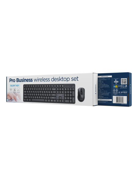 KEYBOARD +MOUSE WRL CYRILLIC/BLACK KBS-WMS-01-CYRL GEMBIRD