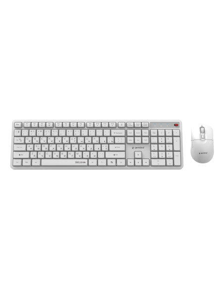 KEYBOARD +MOUSE WRL CYRILLIC/WHT KBS-WMS-01-W-CYRL GEMBIRD