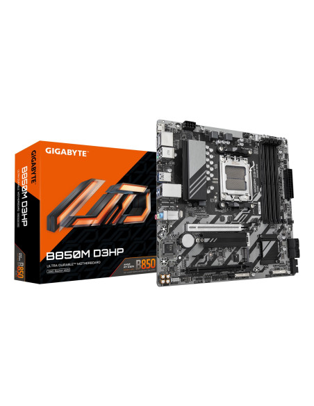 Mainboard, GIGABYTE, AMD B850, Socket AM5, micro ATX, RAM DDR5-SDRAM, 4xSlots, 2xNumber of M.2 (M) slots, B850MD3HP1.2