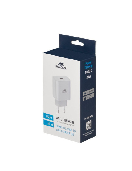 MOBILE CHARGER WALL/WHITE PS4101 W00 RIVACASE
