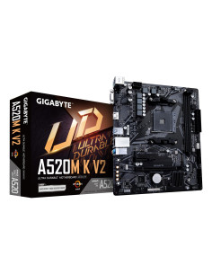 Mainboard, GIGABYTE, AMD A520, SAM4, Micro-ATX, Memory DDR4, Memory slots 2, 1xPCI-Express 3.0 1x, 1xPCI-Express 3.0 16x, 1xM.2