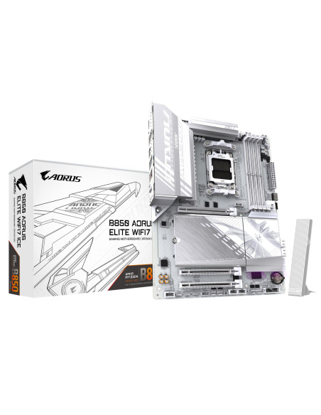 Mainboard, GIGABYTE, AMD B850, SAM5, ATX, Memory DDR5, B850AELITEWF7ICE1.1