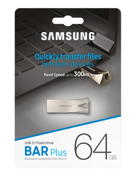 MEMORY DRIVE FLASH USB3.1 64GB/BAR PLUS MUF-64BE3/APC SAMSUNG