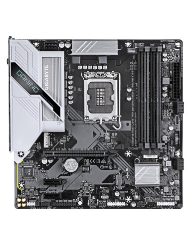 Mainboard, GIGABYTE, B760M GAMING PLUS WIFI DDR4 (REV. 1.1), Intel B760, LGA 1700, micro ATX, RAM DDR4-SDRAM, 4xSlots, Wi-Fi Ye