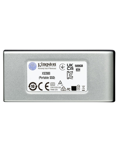 External SSD, KINGSTON, XS2000, 4TB, USB 3.2, Write speed 2000 MBytes/sec, Read speed 2000 MBytes/sec, SXS2000/4000G