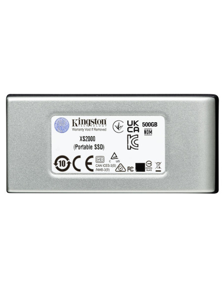 External SSD, KINGSTON, XS2000, 4TB, USB 3.2, Write speed 2000 MBytes/sec, Read speed 2000 MBytes/sec, SXS2000/4000G