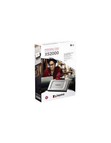 External SSD, KINGSTON, XS2000, 4TB, USB 3.2, Write speed 2000 MBytes/sec, Read speed 2000 MBytes/sec, SXS2000/4000G