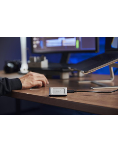 External SSD, KINGSTON, XS2000, 4TB, USB 3.2, Write speed 2000 MBytes/sec, Read speed 2000 MBytes/sec, SXS2000/4000G