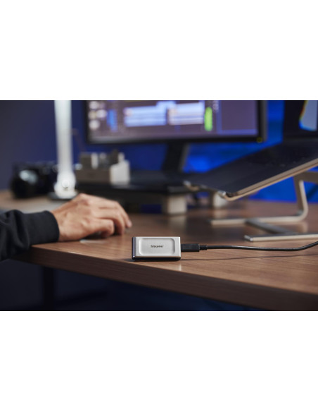External SSD, KINGSTON, XS2000, 4TB, USB 3.2, Write speed 2000 MBytes/sec, Read speed 2000 MBytes/sec, SXS2000/4000G