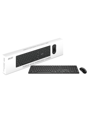 KEYBOARD +MOUSE/FORGE K210 W COMBO US MSI