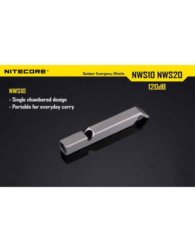 WHISTLE OUTDOOR EMERGENCY/120DB NWS10 NITECORE