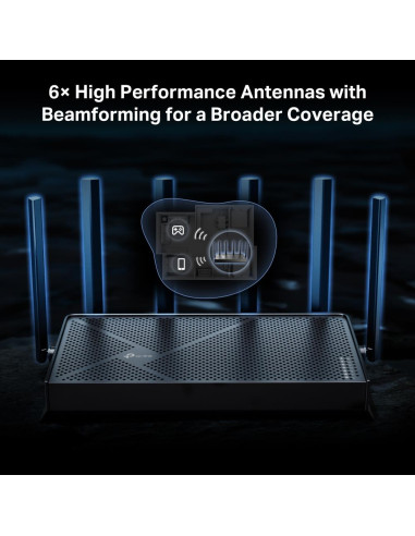 Wireless Router, TP-LINK, Archer BE400, Wi-Fi 7 (802.11be), Data speed 5764 Mbit/s, Ethernet WAN Yes, WAN connection type RJ-45