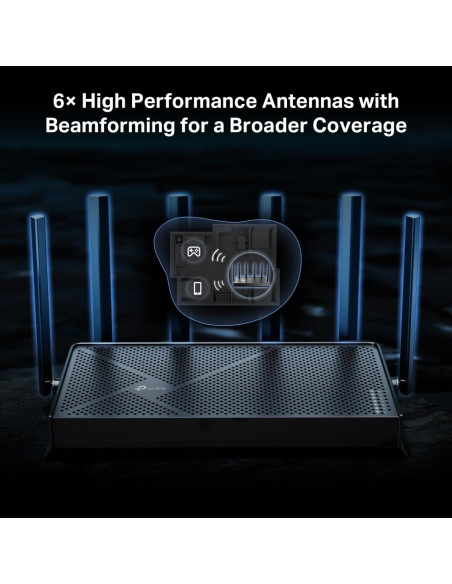 Wireless Router, TP-LINK, Archer BE400, Wi-Fi 7 (802.11be), Data speed 5764 Mbit/s, Ethernet WAN Yes, WAN connection type RJ-45