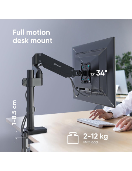 MONITOR ACC DESK MOUNT/13-34" BLACK G75-B ONKRON
