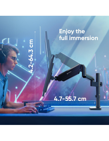 MONITOR ACC DESK MOUNT/13-34" BLACK G75-B ONKRON