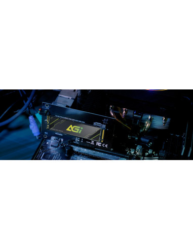 SSD, AGI, 600xTBW rating, MTBF 1600000 h, Read speed 4700 MB/s, Write speed 2800 MB/s, NVMe Yes, PCI Express 4.0, M.2, 1000 GB,