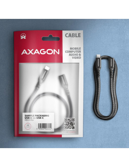 CABLE USB-C EXTENSION 1.5M/BLACK BUCM32-CF15AB AXAGON