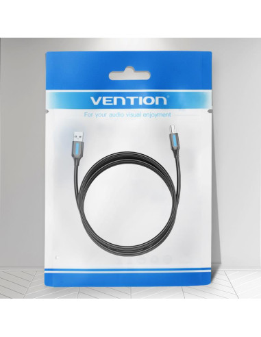CABLE USB2.0 MALE TO MALE/0.5M BLACK COQBD VENTION