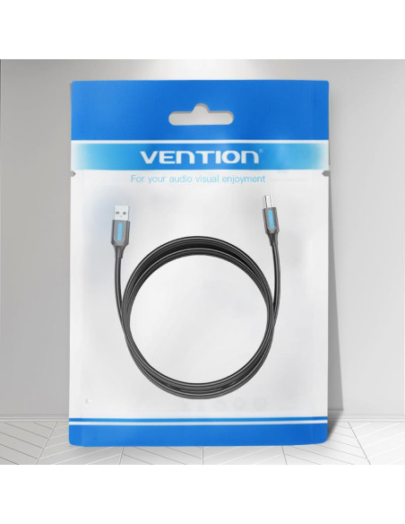 CABLE USB2.0 MALE TO MALE/0.5M BLACK COQBD VENTION