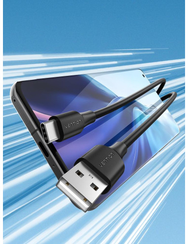 CABLE USB-C TO USB2.0/1M BLACK CTHBF VENTION